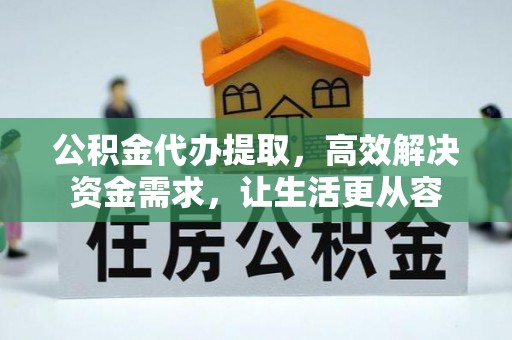 三亚公积金代办提取，高效解决资金需求，让生活更从容