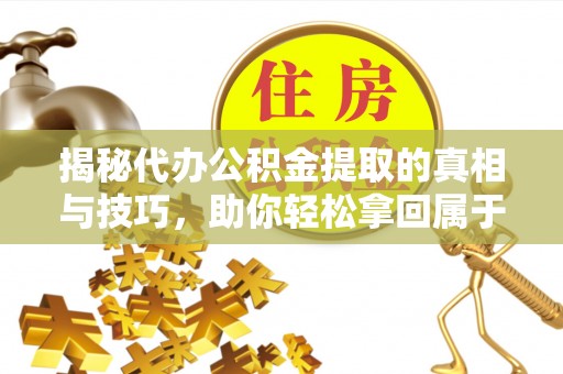 三亚揭秘代办公积金提取的真相与技巧，助你轻松拿回属于你的钱