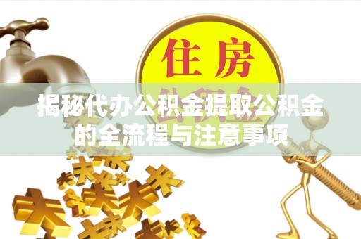 三亚揭秘代办公积金提取公积金的全流程与注意事项