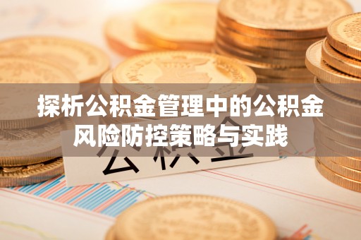 三亚探析公积金管理中的公积金风险防控策略与实践