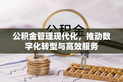 三亚公积金管理现代化，推动数字化转型与高效服务