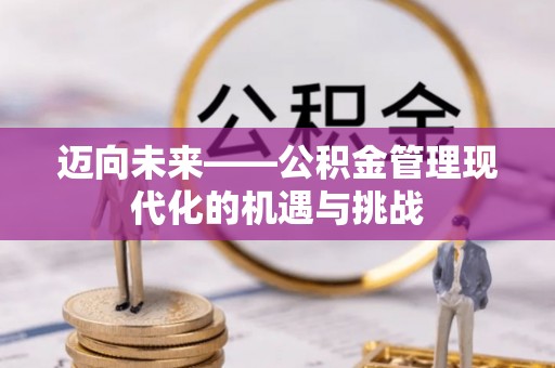 三亚迈向未来——公积金管理现代化的机遇与挑战