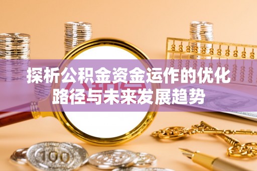 三亚探析公积金资金运作的优化路径与未来发展趋势
