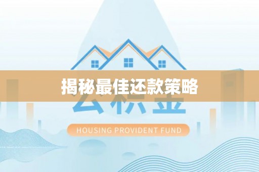 三亚揭秘最佳还款策略