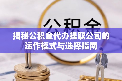 三亚揭秘公积金代办提取公司的运作模式与选择指南